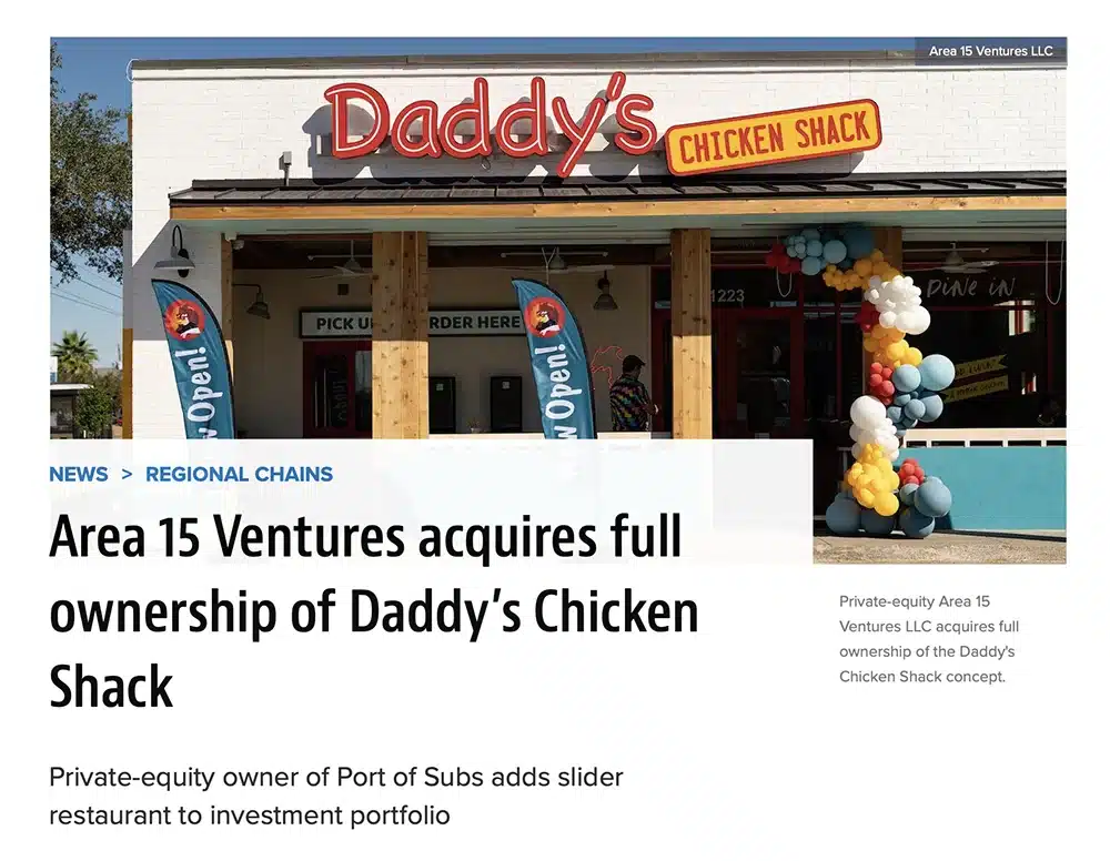 Daddy's Chicken Shack® National Restaurant News